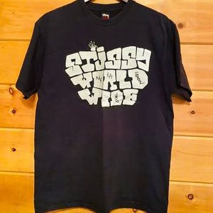 Vintage early 2000s Stussy Worldwide T-Shirt Sz. Large (Black)